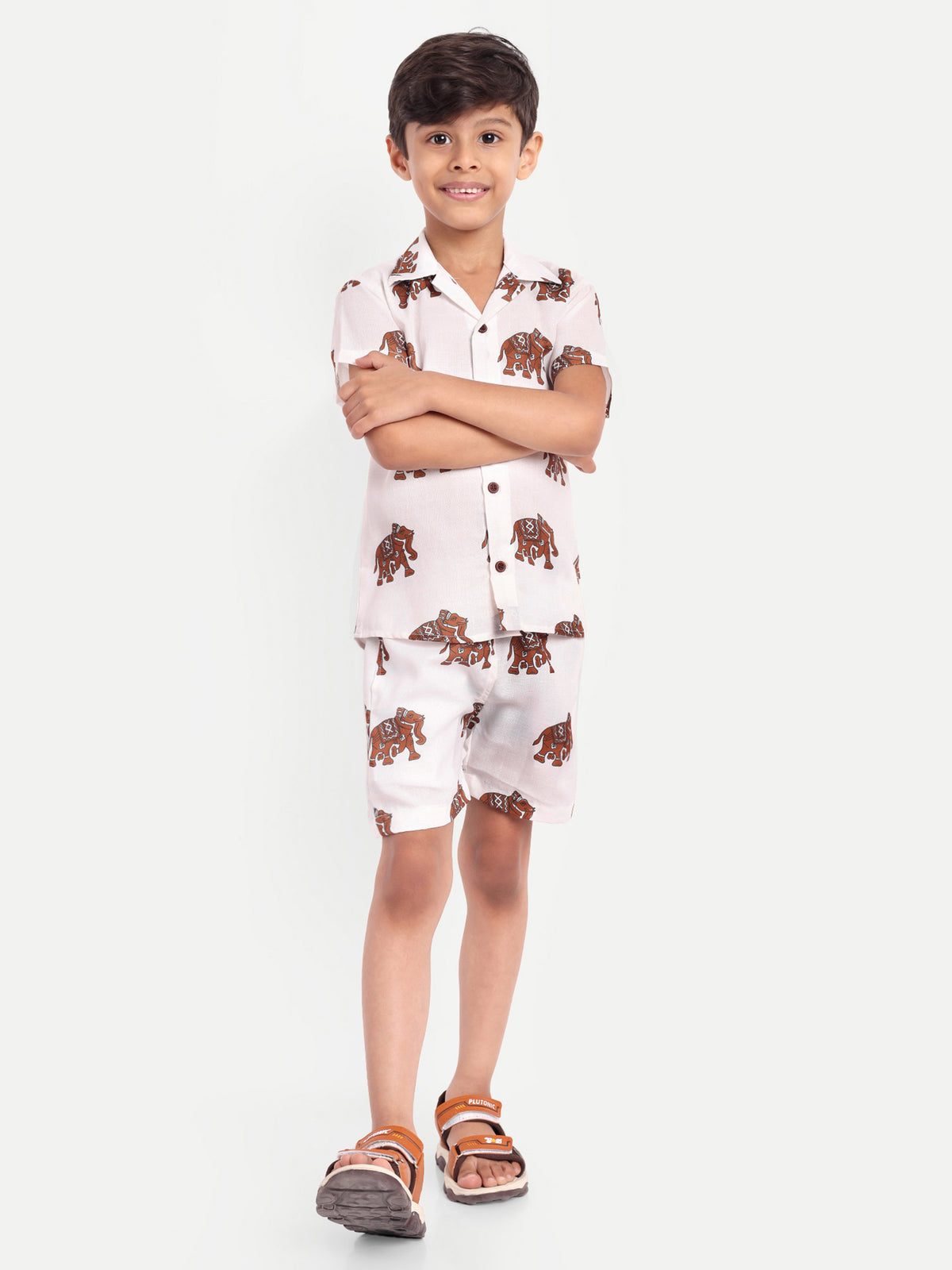 Elephant Printed Co-ord set For Kids  ( Unisex )