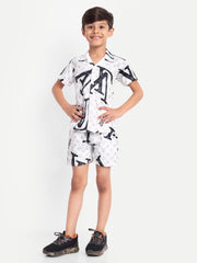 V - Printed Co-ord set For Kids  ( Unisex )