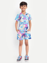 Multi Colour Printed Co-Ord Set For Kids  ( Unisex )