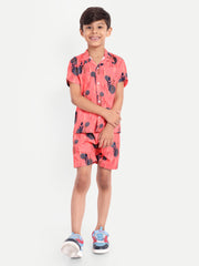 Circle Printed Co-ord set For Kids  ( Unisex )