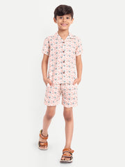 Duck Printed Co-ord set For Kids  ( Unisex )