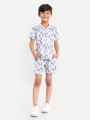 Dry Leves Printed Co-ord set For Kids  ( Unisex )