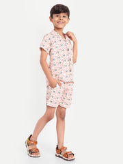 Duck Printed Co-ord set For Kids  ( Unisex )