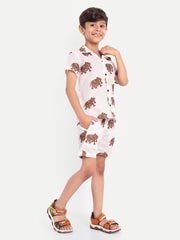 Elephant Printed Co-ord set For Kids  ( Unisex )