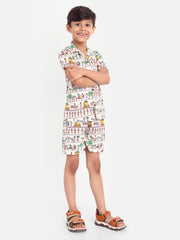 Dancing Printed Co-ord set For Kids  ( Unisex )