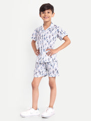 Dry Leves Printed Co-ord set For Kids  ( Unisex )