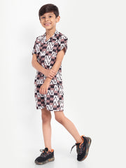 Box Printed Co-ord set For Kids  ( Unisex )