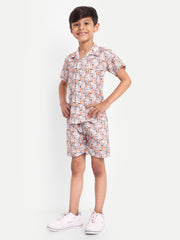 Zig-Zag Line Printed Co-ord set For Kids  ( Unisex ) (Copy)