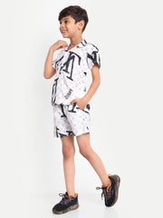 V - Printed Co-ord set For Kids  ( Unisex )