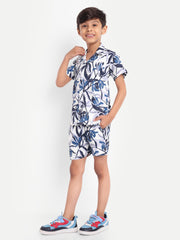 Leaves Printed Co-ord set For Kids  ( Unisex )