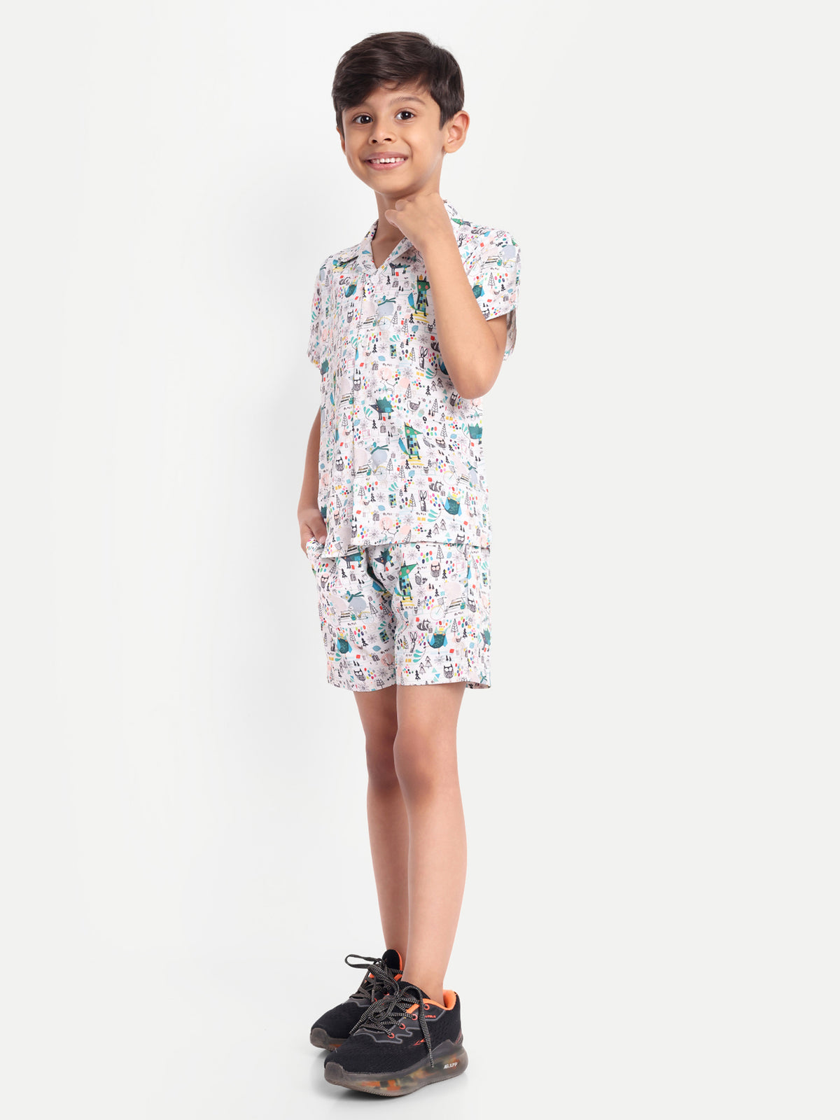 X -Mas-Tree  Printed Co-ord set For Kids  ( Unisex )