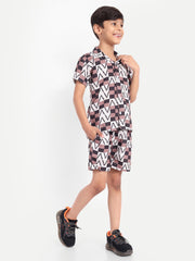 Box Printed Co-ord set For Kids  ( Unisex )