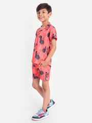 Circle Printed Co-ord set For Kids  ( Unisex )