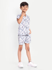 Dry Leves Printed Co-ord set For Kids  ( Unisex )