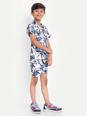 Leaves Printed Co-ord set For Kids  ( Unisex )