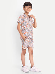 Zig-Zag Line Printed Co-ord set For Kids  ( Unisex ) (Copy)