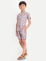 Snail Printed Co-ord set For Kids  ( Unisex )