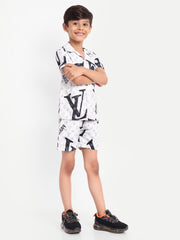 V - Printed Co-ord set For Kids  ( Unisex )