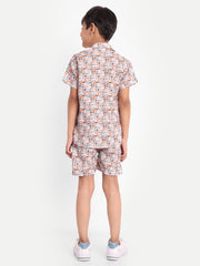 Zig-Zag Line Printed Co-ord set For Kids  ( Unisex ) (Copy)