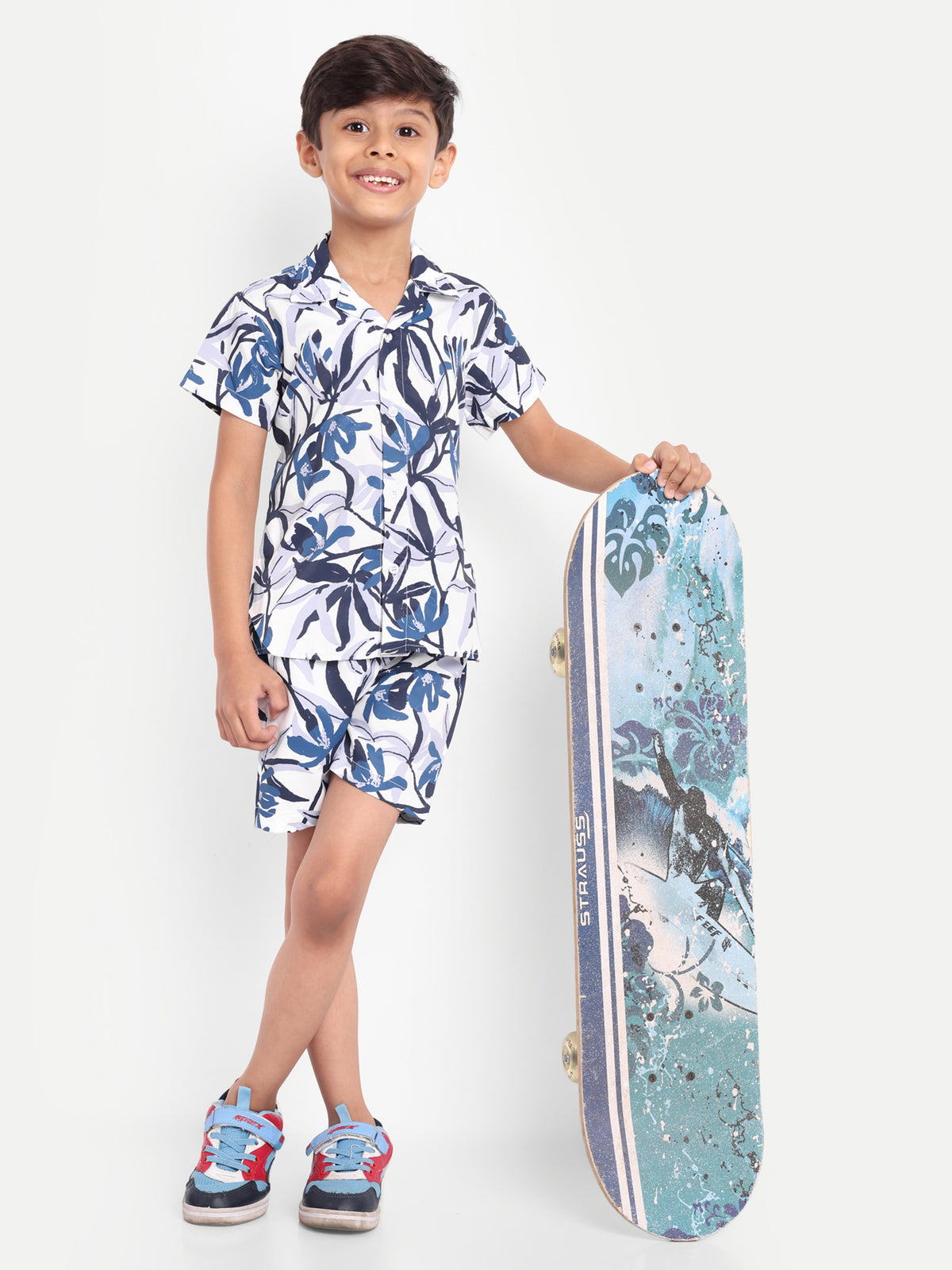 Leaves Printed Co-ord set For Kids  ( Unisex )