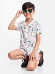 X -Mas-Tree  Printed Co-ord set For Kids  ( Unisex )