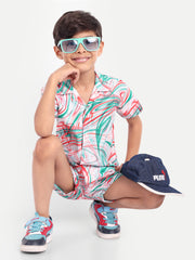 Mix color Paint Printed Co-ord set For Kids  ( Unisex )