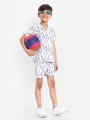 Dry Leves Printed Co-ord set For Kids  ( Unisex )