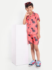 Circle Printed Co-ord set For Kids  ( Unisex )