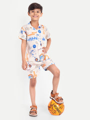 Germs Printed Co-ord set For Kids  ( Unisex )