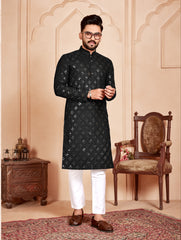 Indian Traditional Beautiful Man’s kurta and payjama Set With  Mirror Work