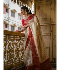 Awesome Zari Weaving With Rich Pallu Banarasi Silk Saree