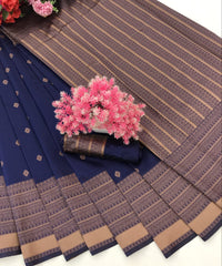 Women Banarasi Silk Saree with Woven Motifs