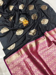 LIchi Silk  Saree With Wiving Gold Zari n Ordinari Design