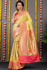 Kanchipuram Pure Silk Handloom Saree with Pure Jari Work