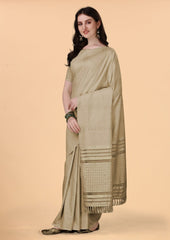 VISCOSE COTTON SILK SAREE WITH BEAUTIFUL RICH JALAR PALLu