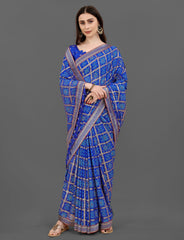 60 GRAM SILK SAREE WITH JAIPURI BANDHANI RICH JALAR PALLU