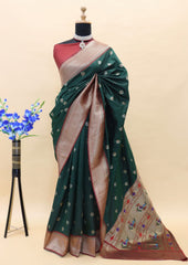 Paithani Pure Silk Handloom Saree with Pure Jari