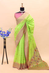 Paithani Pure Silk Handloom Saree with Pure Jari