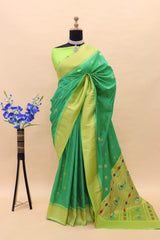 Paithani Pure Silk Handloom Saree with Pure Jari