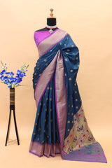 Paithani Pure Silk Handloom Saree with Pure Jari