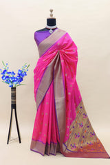 Paithani Pure Silk Handloom Saree with Pure Jari