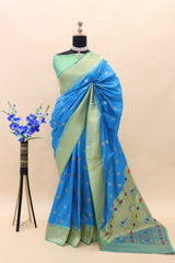 Paithani Pure Silk Handloom Saree with Pure Jari