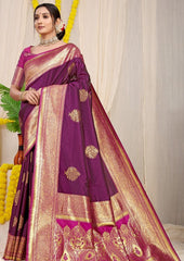 Pure silk handloom saree with Pure copper Jari  work