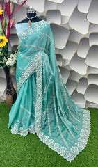 Jlmichoo Silk Saree with Beautiful Embroidery Sequence Design