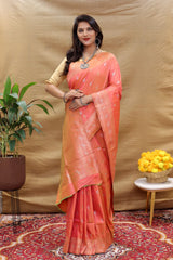 Kanchipuram Pure silk Handloom Saree with Pure Jari