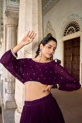 Flaunt Embroidery &  Flair with Georgette Co-ord Set