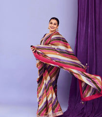 Vichitra Silk With Beautiful Digital Printed Saree