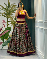 Cotton Printed with Gota patti Lehenga Choli Set