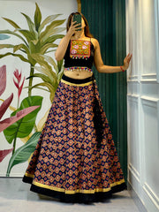 Cotton Printed with Gota patti Lehenga Choli Set