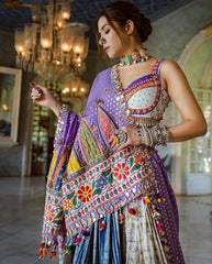 Multi Colour  Heavy Flair Lehenga Choli Set